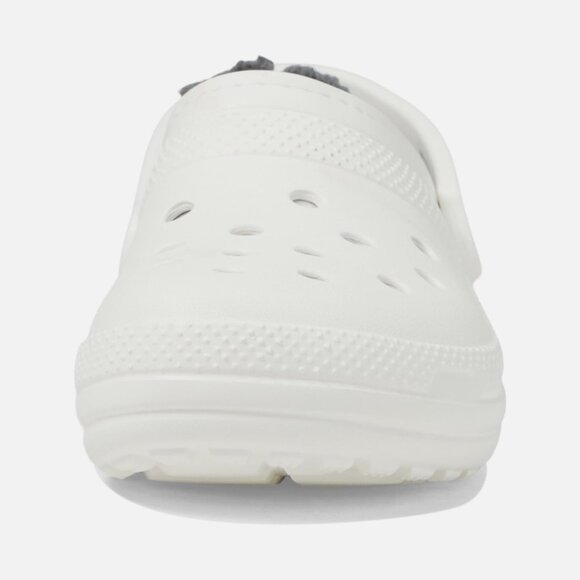 NEW Crocs Size Mens 7/Womens 9 Unisex Classic Lined Clog - White/Grey - Picture 4 of 5